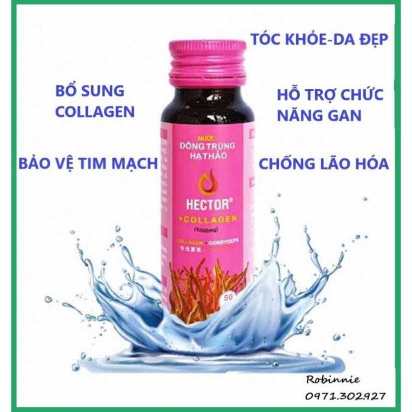 [DÙNG THỬ] Nước Uống Đông Trùng Hạ Thảo Hector Collagen 5000mg -1 Chai