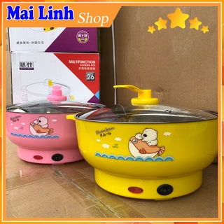 Nồi lẩu điện mini đa năng 18cm- 24cm-26cm, tiện dụng cho 2-3 người dùng