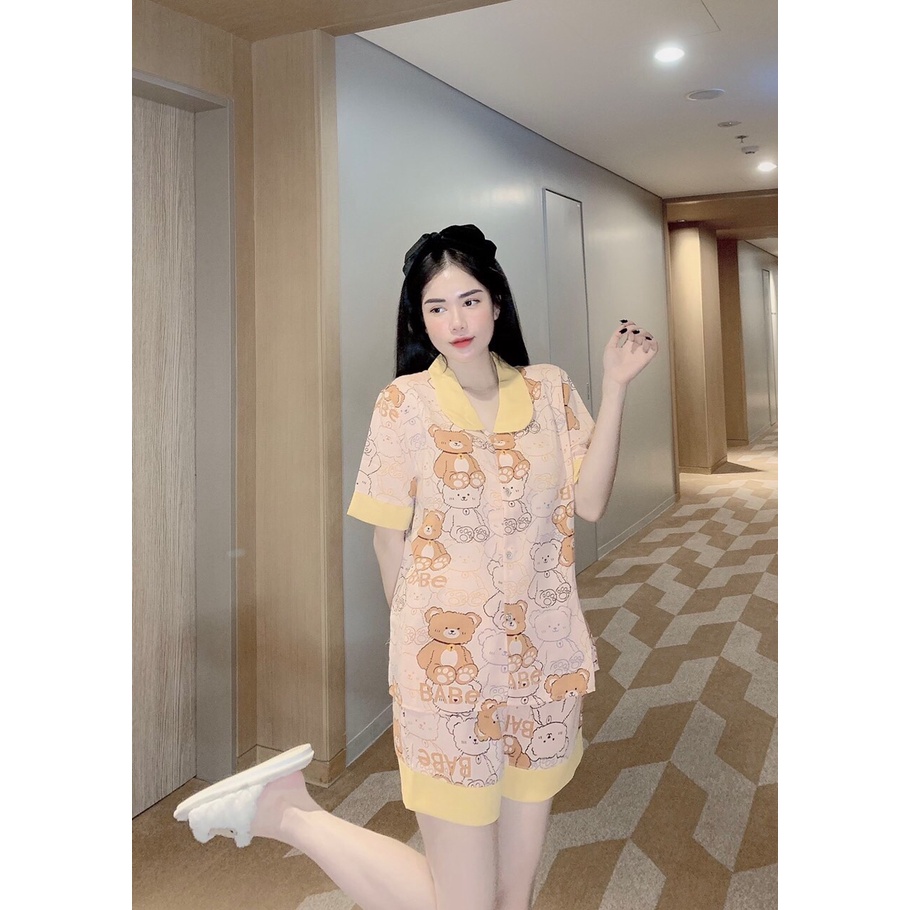 Đồ bộ/ Đồ ngủ Pyjama Lụa Mango Mềm Mại