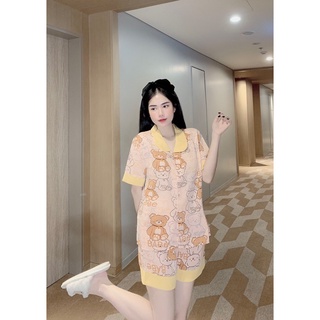 Đồ bộ/ đồ ngủ pyjama lụa mango mềm mại