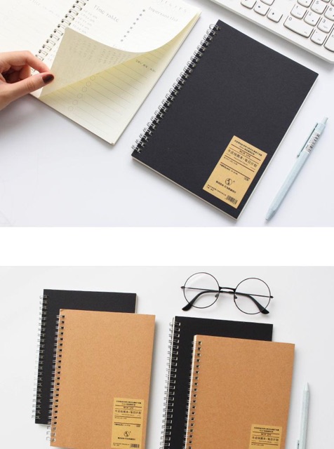 Sổ lò xo caro bìa nhựa binder còng sắt size a5 50 tờ 120 trang làm bullet journal,plan kế hoạch,ôn tập