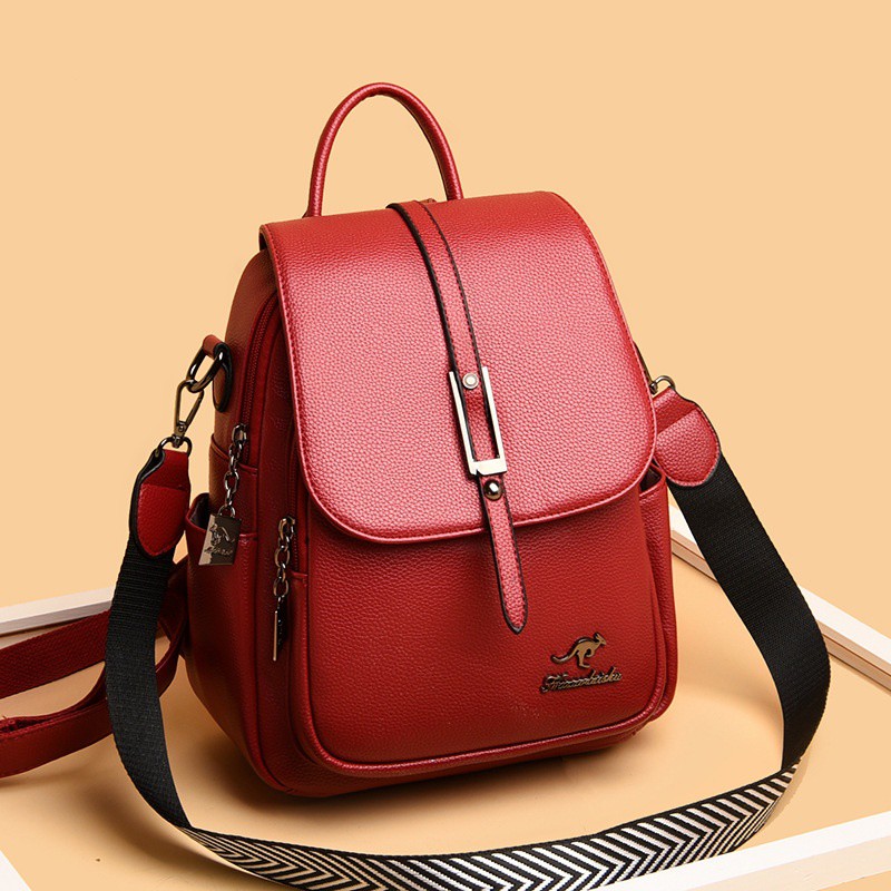 Balo da nữ thời trang kiêm đeo chéo, chất da cao cấp chống thấm nước tốt BMV0290