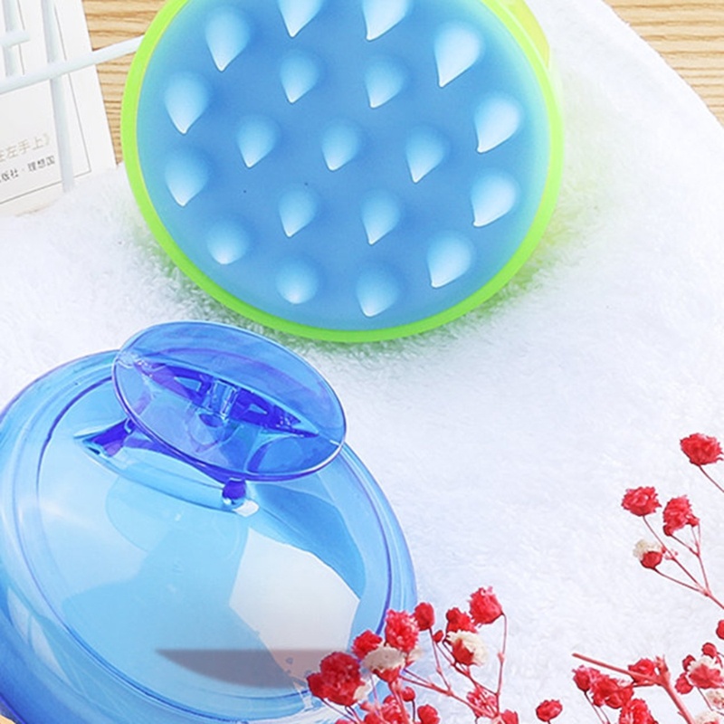 Bàn Chải Gội Đầu Massage Tẩy Tế Bào Chết Bằng Silicone Tiện Lợi YOUYO