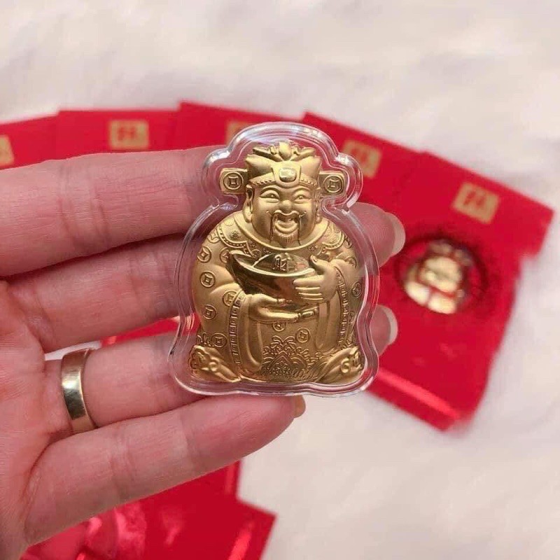 Lì xì thần tài phong bao Lixi tết ngày vía thần tài mạ vàng sung túc cả năm tiền bạc đầy túi