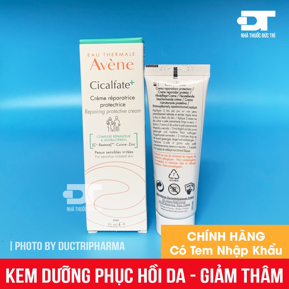 [CHÍNH HÃNG] AVENE CICALFATE - KEM PHỤC HỒI DA - LIỀN SẸO - GIẢM THÂM 40ml