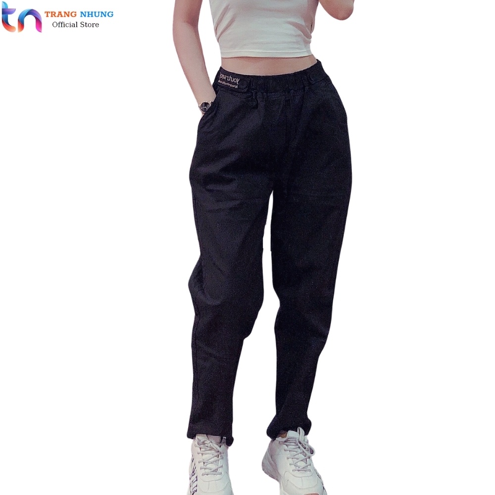 [ 5 MẪU ] Quần Baggy Nữ Kaki Lưng Thun Cao Cấp Chất Siêu Xịn Co Giãn 4 Chiều Kiểu Dáng Thể Thao TRANG NHUNG | BigBuy360 - bigbuy360.vn