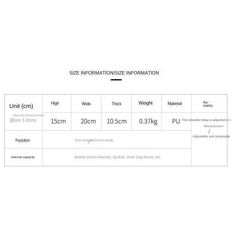 Túi đeo chéo phong cách Hàn Quốc thời trang cho nữ