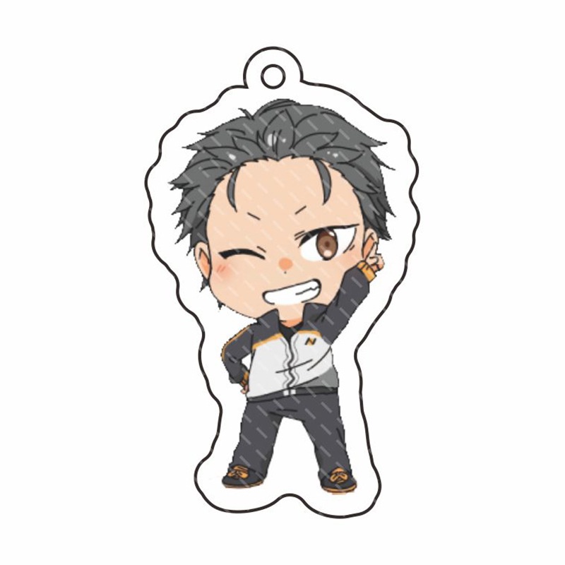 Móc Khóa Acrylic In Hình Anime Re Zero Rem Ram Subaru Emilia Dễ Thương