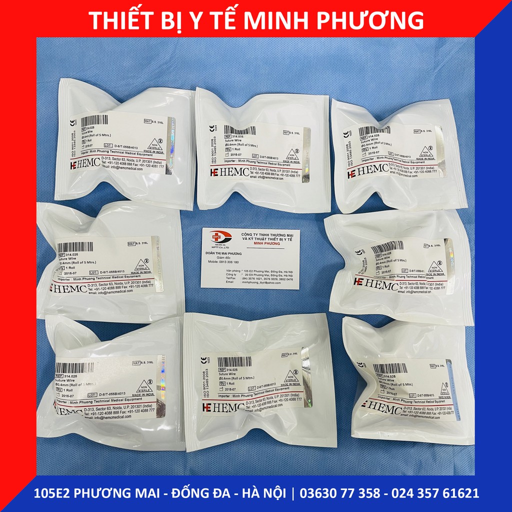 [ĐẠI LÝ PHÂN PHỐI] Chỉ thép cuộn y tế HEMC