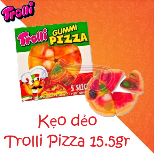 Combo 3 gói kẹo dẻo Trolli Pizza 15.5gr