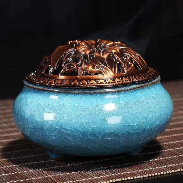 Lư xông trầm bằng sứ