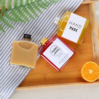 COMBO 50 CHAI THỦY TINH 250ML DẸT LÙN NẮP NHÔM (ĐEN/BẠC) ĐỰNG NƯỚC HOA, TINH DẦU, ĐỒ UỐNG ĐA NĂNG