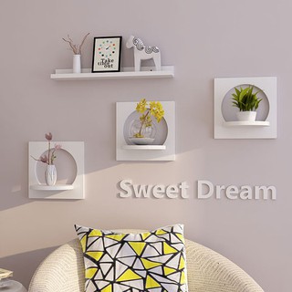 Bộ 3 kệ treo tường bán nguyệt sweet dream