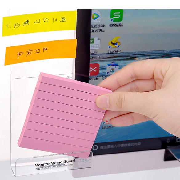 Miếng dán ghi chú bằng nhựa màu trong độc đáo tiện dụng | BigBuy360 - bigbuy360.vn