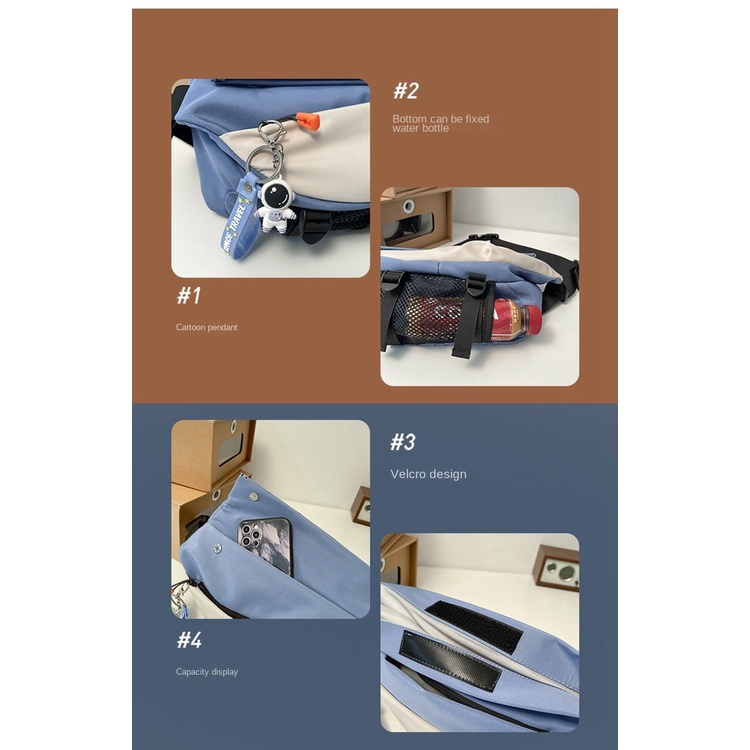 Túi đeo chéo sức chứa lớn thời trang dành cho nam