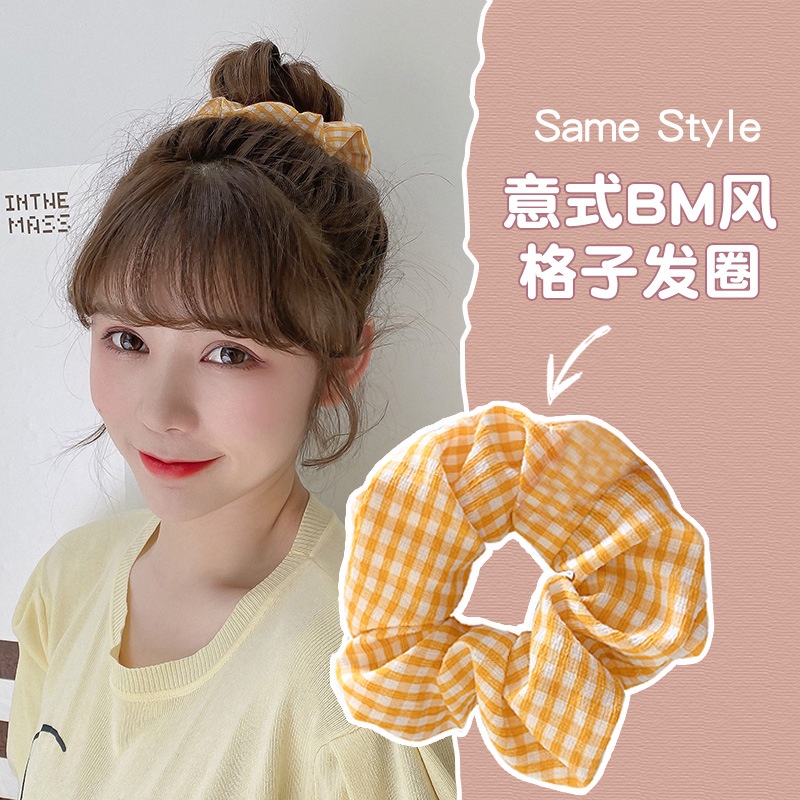 Dây buộc tóc scrunchies kẻ sọc nhiều mẫu đa dạng cột bền tới khi hư