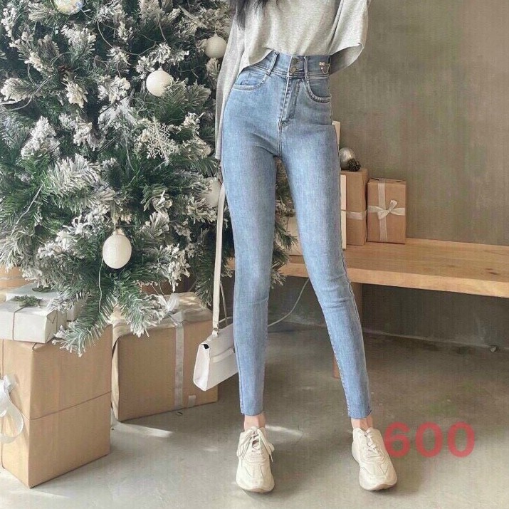 .8 mẫu Quần jean nữ lưng cao co giãn cao cấp bao đẹp y hình chất lượng làm từ chất liệu jean 2 da đẹp nhất năm 2020