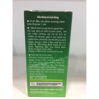 phun sương vệ sinh tai ray-c 10ml