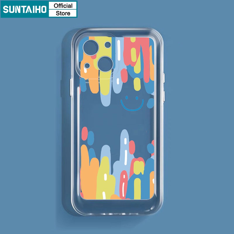 Suntaiho Ốp lưng Ốp điện thoại  họa tiết trái tim/ mặt cười thích hợp cho IPHONE 13 PRO/ MAX 12 PRO/ MAX/ XS MAX/ XR/ 7/ 8 PLUS