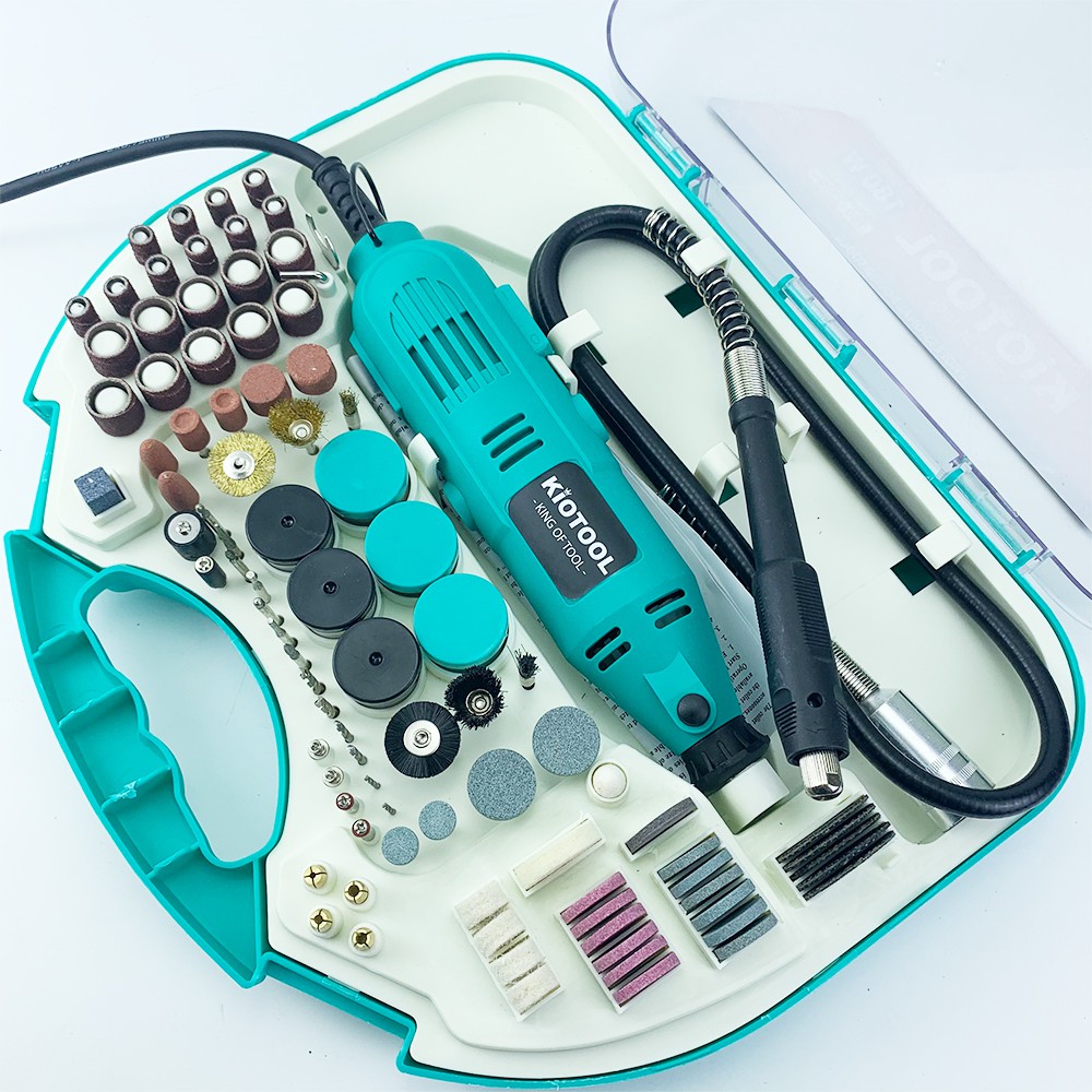 Bộ máy mài khuôn khoan khắc Kiotool 180w -220v 110 chi tiết