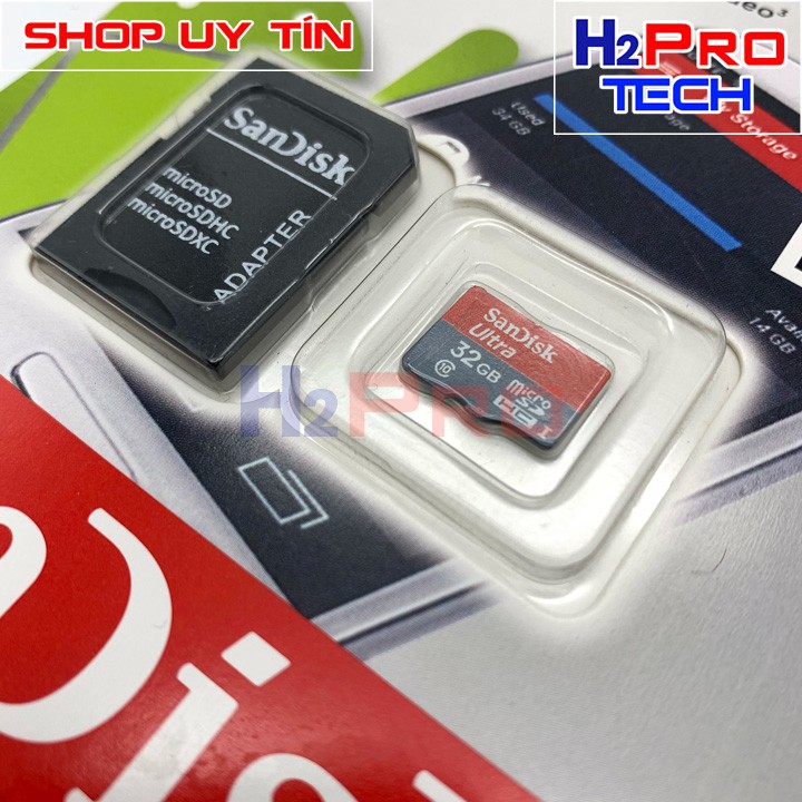 Thẻ Nhớ 64G, 32G, 8G Micro SD Sandisk Hikvision Chuyên Dụng Cho Camera, Máy Ảnh, Đài Nghe Nhạc, Điện Thoại - H2pro Tech