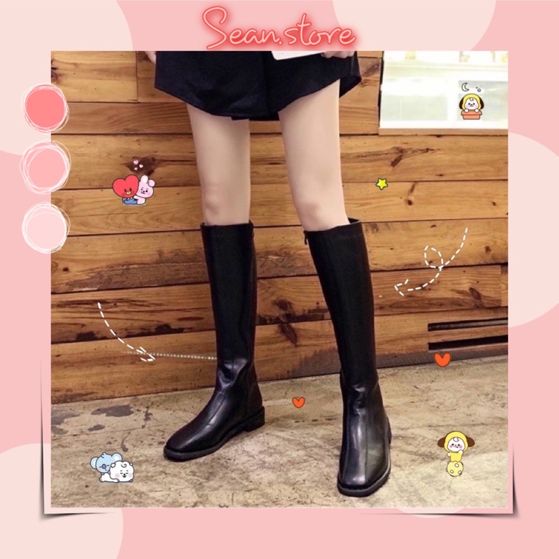 BOOT cao cổ da trơn nhà Sean ( có clip thật )