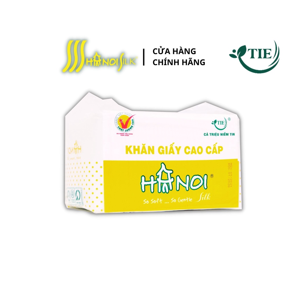 Khăn Giấy Cân Hà Nội Silk Napkin 0,5 kg 3 Lớp Cao Cấp Đa Năng, Khăn Giấy Khổ 240x240mm Chất Lượng Tiện Dụng Tiết Kiệm