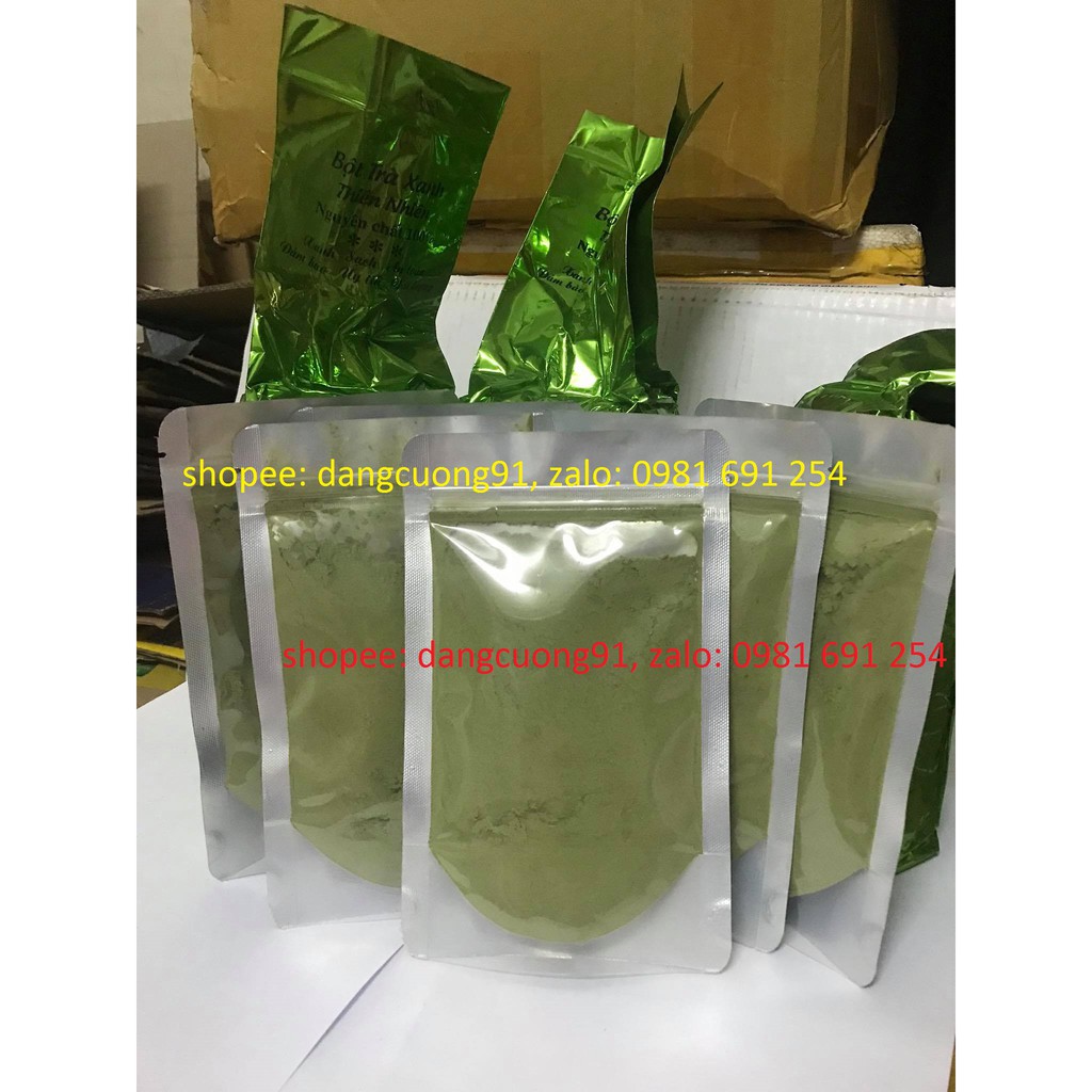 bột trà xanh nguyên chất thái nguyên ( túi 100g )