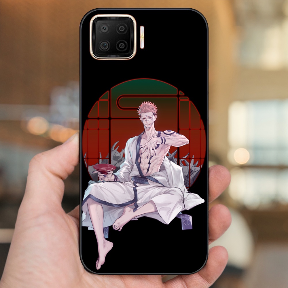 Ốp lưng Oppo A73, A93 4G viền đen in hình Yuji Jujutsu Kaisen