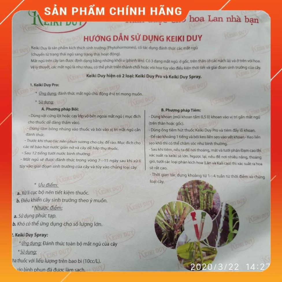 Keiki Duy Pro  và Keiki Duy Spray dùng cho hoa lan