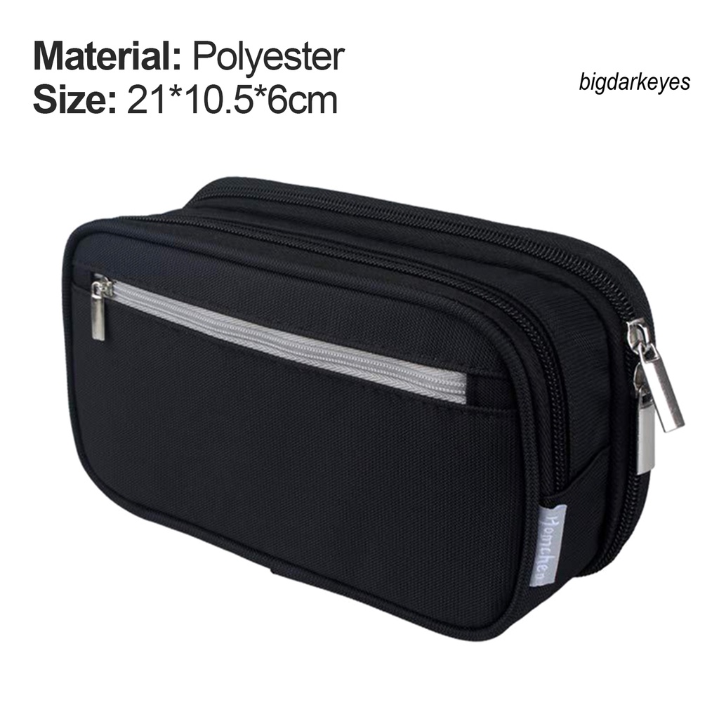 Túi Đựng Bút Bằng Polyester Nhiều Lớp Sức Chứa Lớn Cho Học Sinh