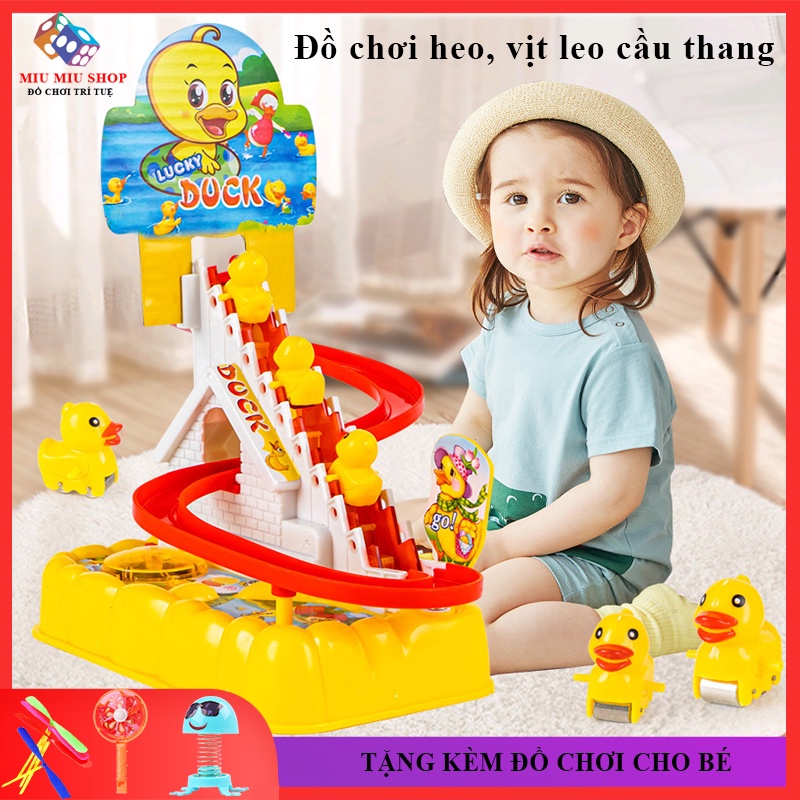 [Giảm Giá Sock] Đồ Chơi Trẻ Em, Đồ Chơi Heo Peppa, Heo Con Leo Cầu Thang Có Nhạc Có Đèn Ngộ Nghĩnh Cho Bé Gái, Bé Trai
