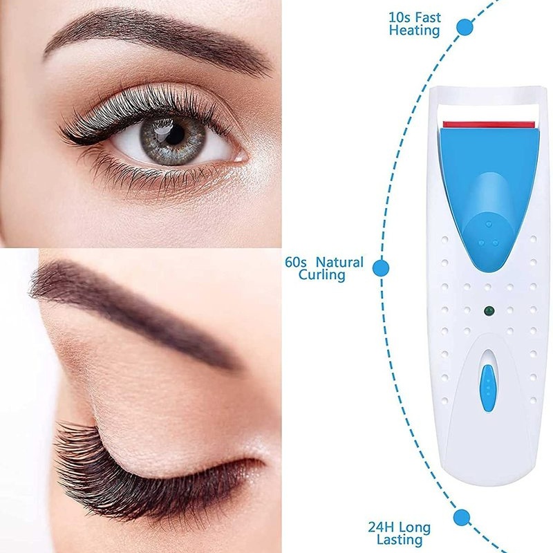 Kẹp Uốn Mi Điện Tử Bằng Silicone Tự Động Làm Nóng Nhanh Tự Động