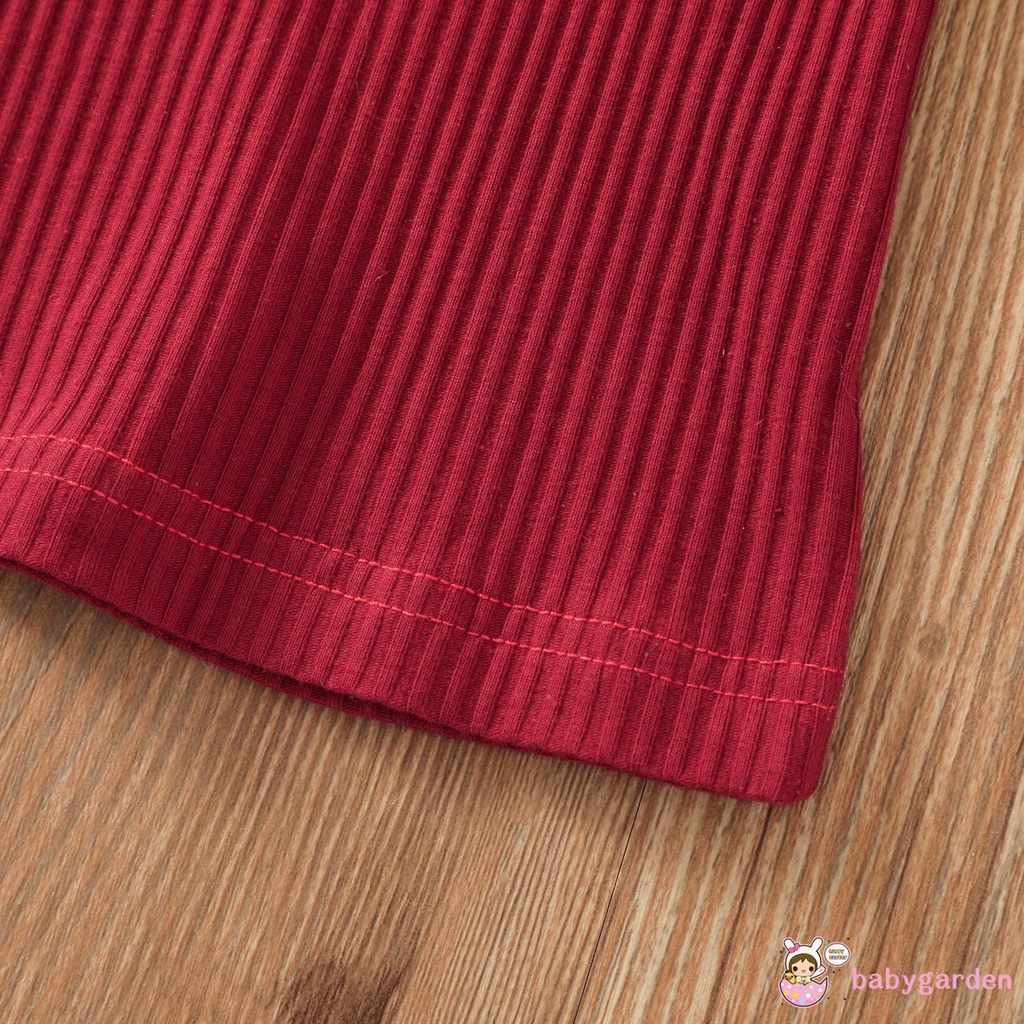 Bộ Áo Thun Tay Dài Màu Sắc Đơn Giản + Quần Yếm In Hoa + Băng Đô Dành Cho Bé Gái 0-24 Tháng Tuổi