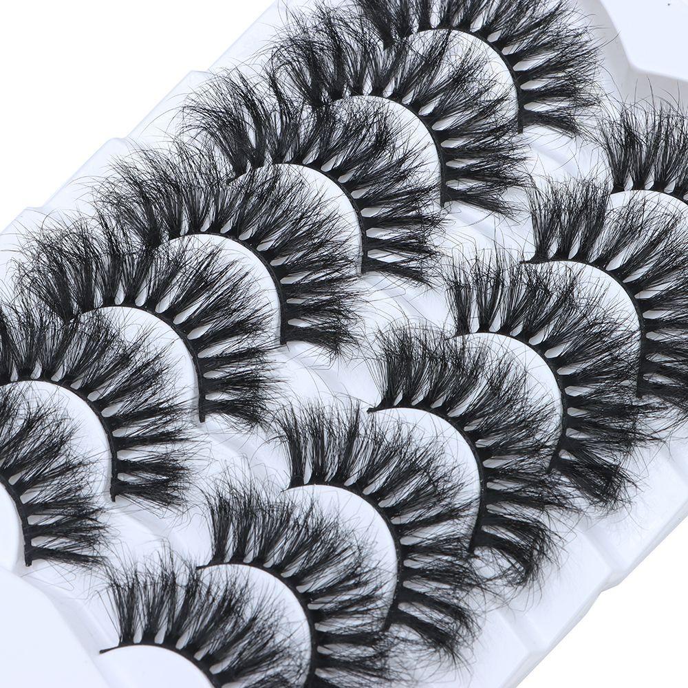 Set 7 Cặp Lông Mi Giả SKONHED Mềm Mại Nối Dài Và Làm Dày Lông Mi