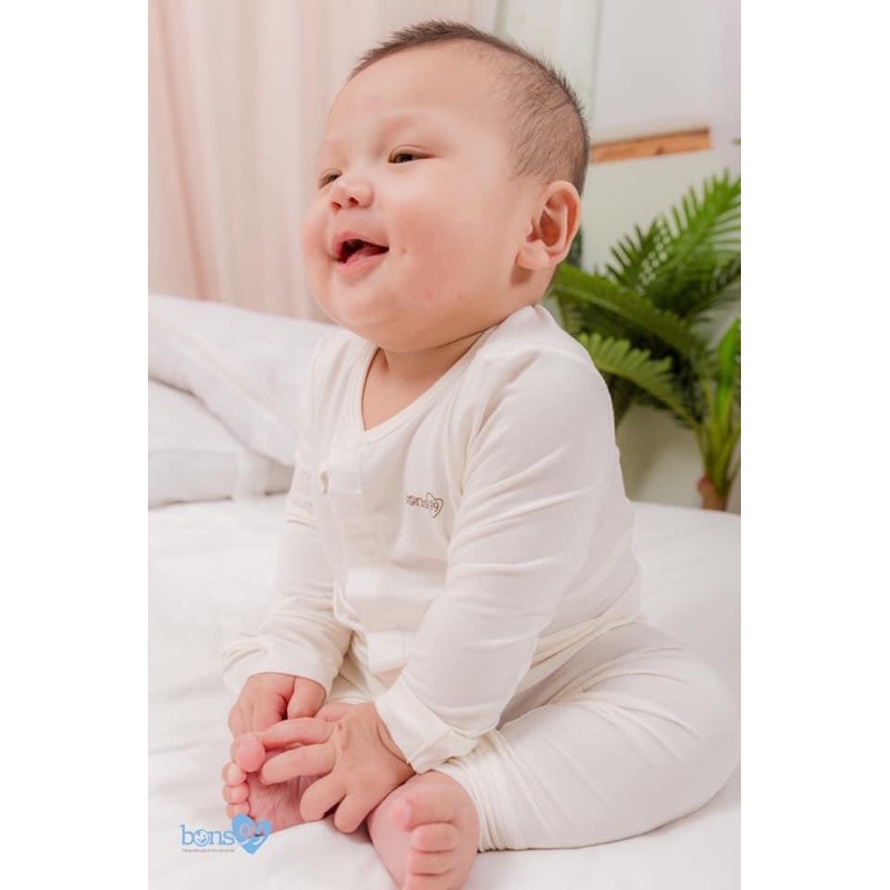 [Chính hãng] Set quân áo sợi tre Bon99 ( newborn, 1-3)