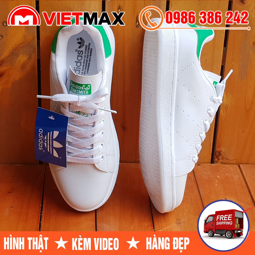 ⚡[FREE SHIP] Giày Thể Thao Stan Smith Gót Xanh Lá Hàng Việt Nam