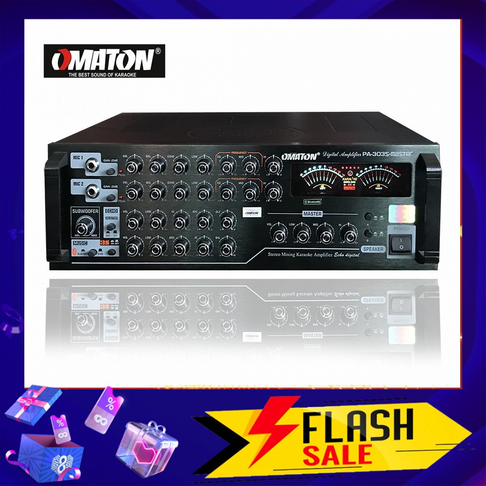 Ampli karaoke, Amply bluetooth cao cấp Omaton PA-303S MASTER thiết kế phong cách Hàn Quốc