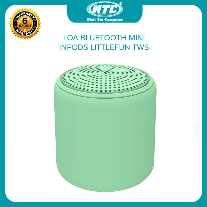 Loa bluetooth InPods LitteFun chính hãng Pass vòm 360 độ ghép đôi loa TWS âm thanh siêu hay