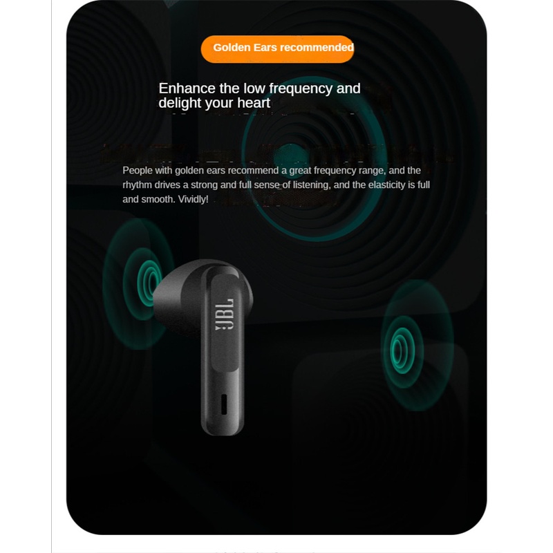 Tai nghe Bluetooth JBL WAVE 300 TWS chống ồn có hộp sạc và phụ kiện