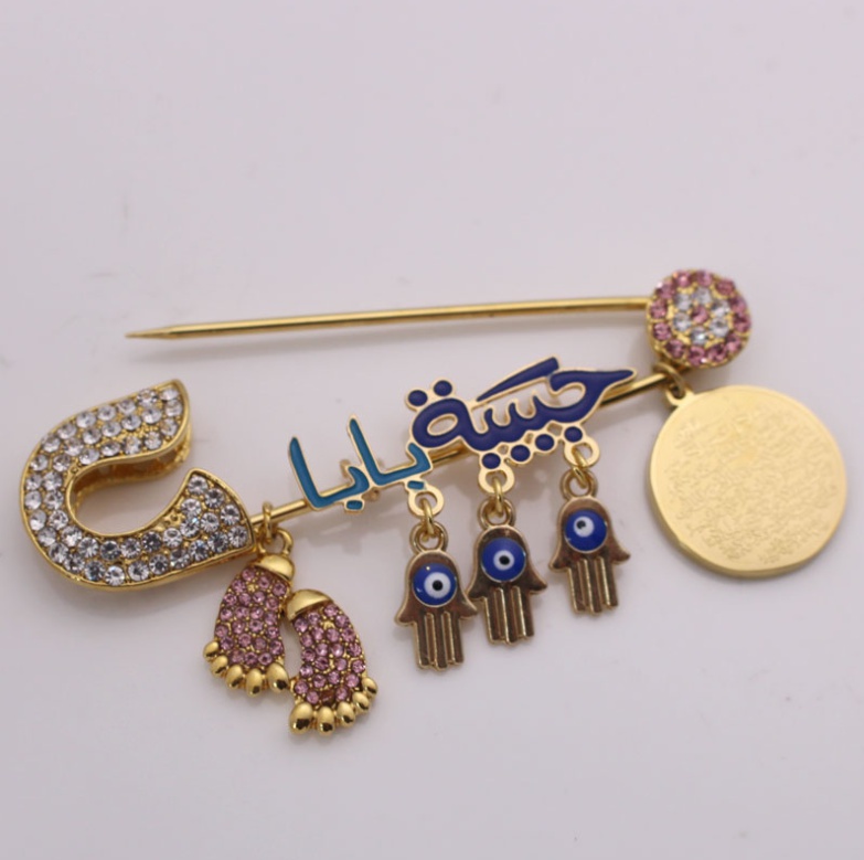 Cài Ngực Áo Thiết Kế Hình Con Mắt Quỷ Thổ Nhĩ Kỳ Thời Trang