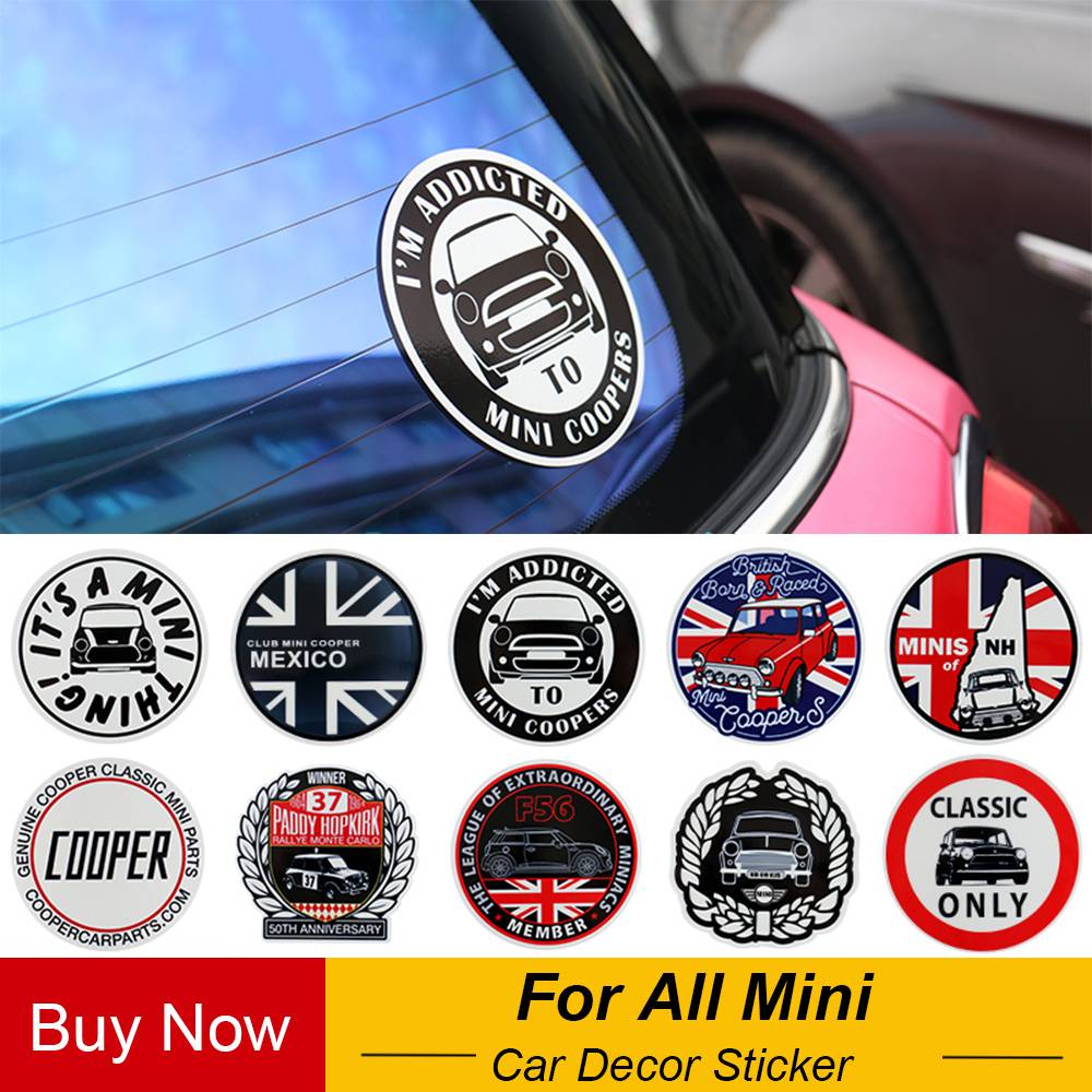 Sticker Dán Trang Trí Cửa Sổ Xe Hơi Mini Cooper One S JCW R50 R52 R53 R54 R55 R56 R57 R60 R61 F60 F57 F56 F55 F54