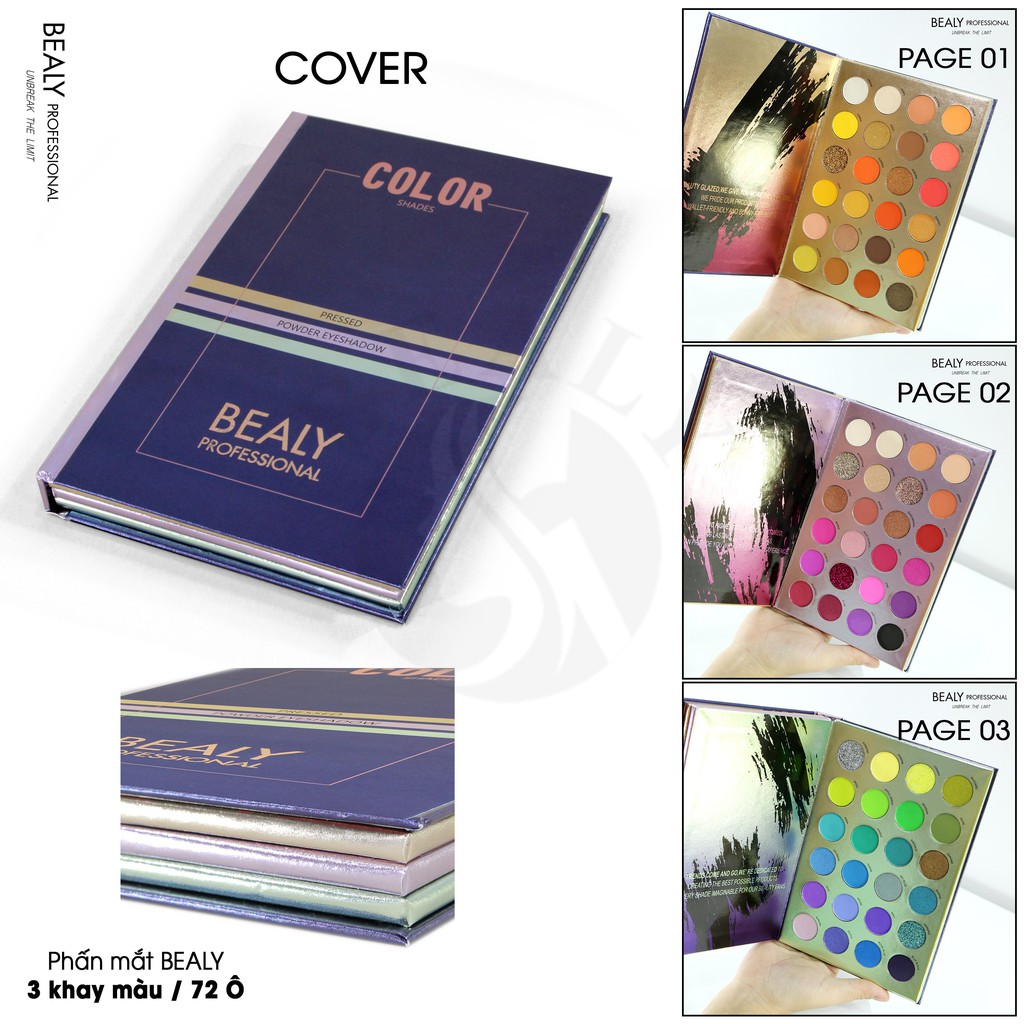 Bảng Phấn Màu Mắt BEALY 72 Ô