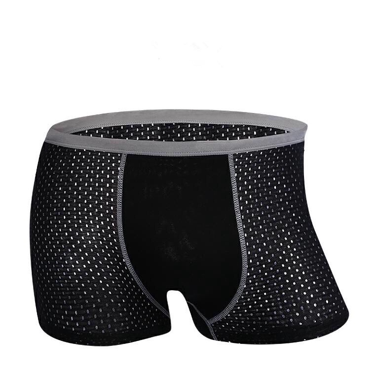Bộ 4 quần boxer thông hơi nam cao cấp - chất liệu lưới thông hơi cực mát - quần sịp đùi nam - co giãn 4 chiều rất tốt