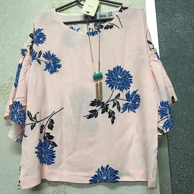 Áo voan hoa hồng oasis