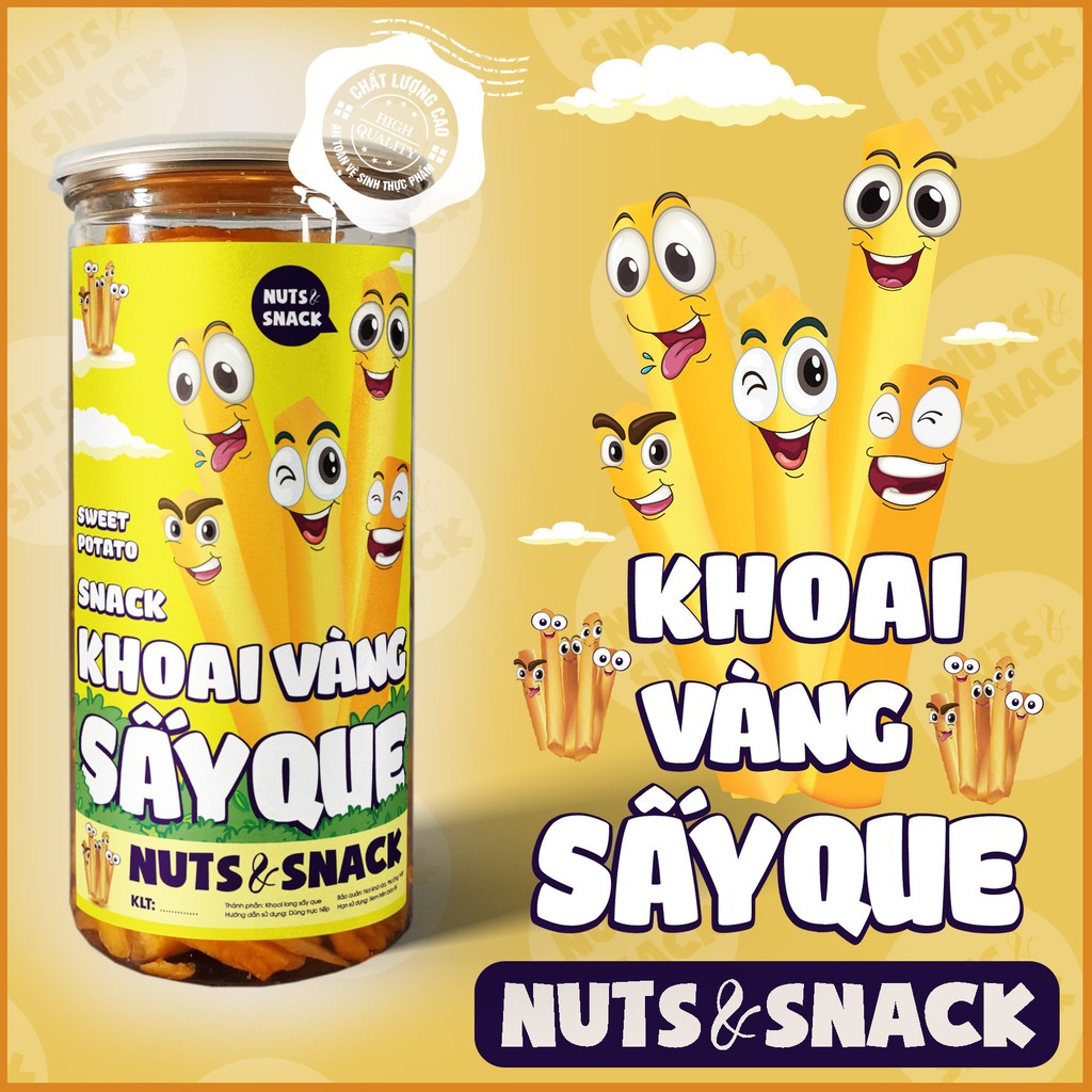 Khoai Lang Vàng Sấy - Hủ [300g] - Ship Hỏa Tốc