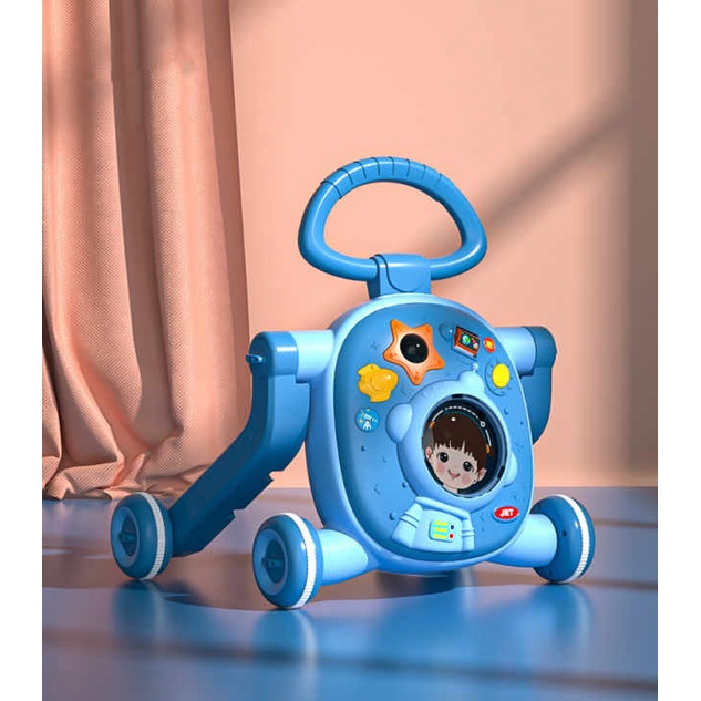 Xe Tập Đi, Chòi chân, xe trượt Đa Năng Phát Nhạc 3in1 Chim Cánh Cụt / phi hành gia