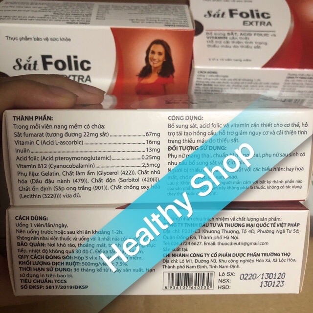 Sắt folic extra bổ sung sắt cho bà bầu và người lớn | BigBuy360 - bigbuy360.vn