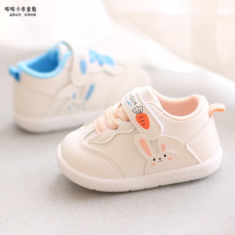 Giày Thể Thao Đế Mềm Màu Trắng Dễ Thương Cho Bé Trai 0-1 Tuổi 0 1 hkmgm12.my11.3