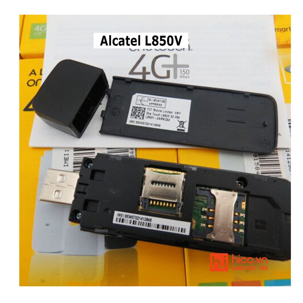USB Dcom 4G Alcatel L850V IK40V Tốc Độ 150Mbps Hỗ Trợ Đổi IP Siêu Tốc - ipv4+ipv6 | WebRaoVat - webraovat.net.vn